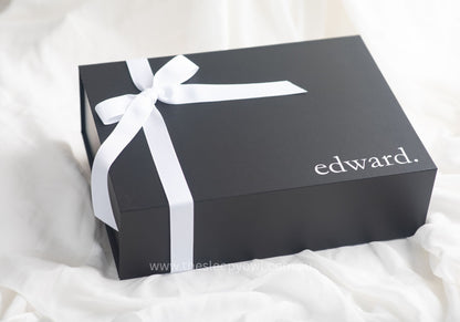 black and white gift box