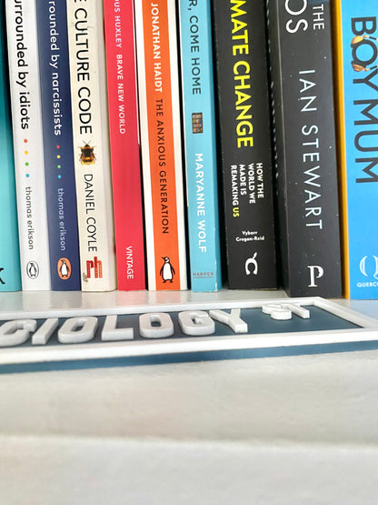 Bookshelf sign - Book genre street name sign