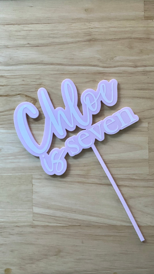Cake topper - Birthday