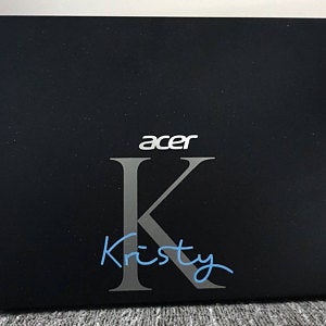 Monogram sticker for laptop