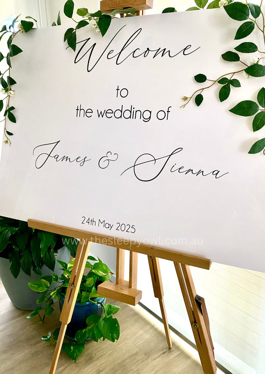 wedding welcome sign