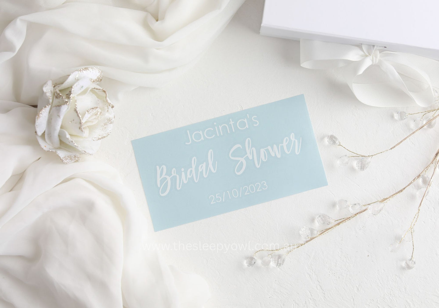Custom bridal shower decal