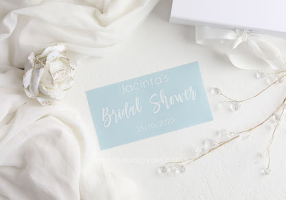 Custom bridal shower decal