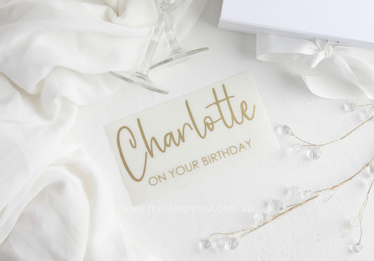 decal for gift box australia