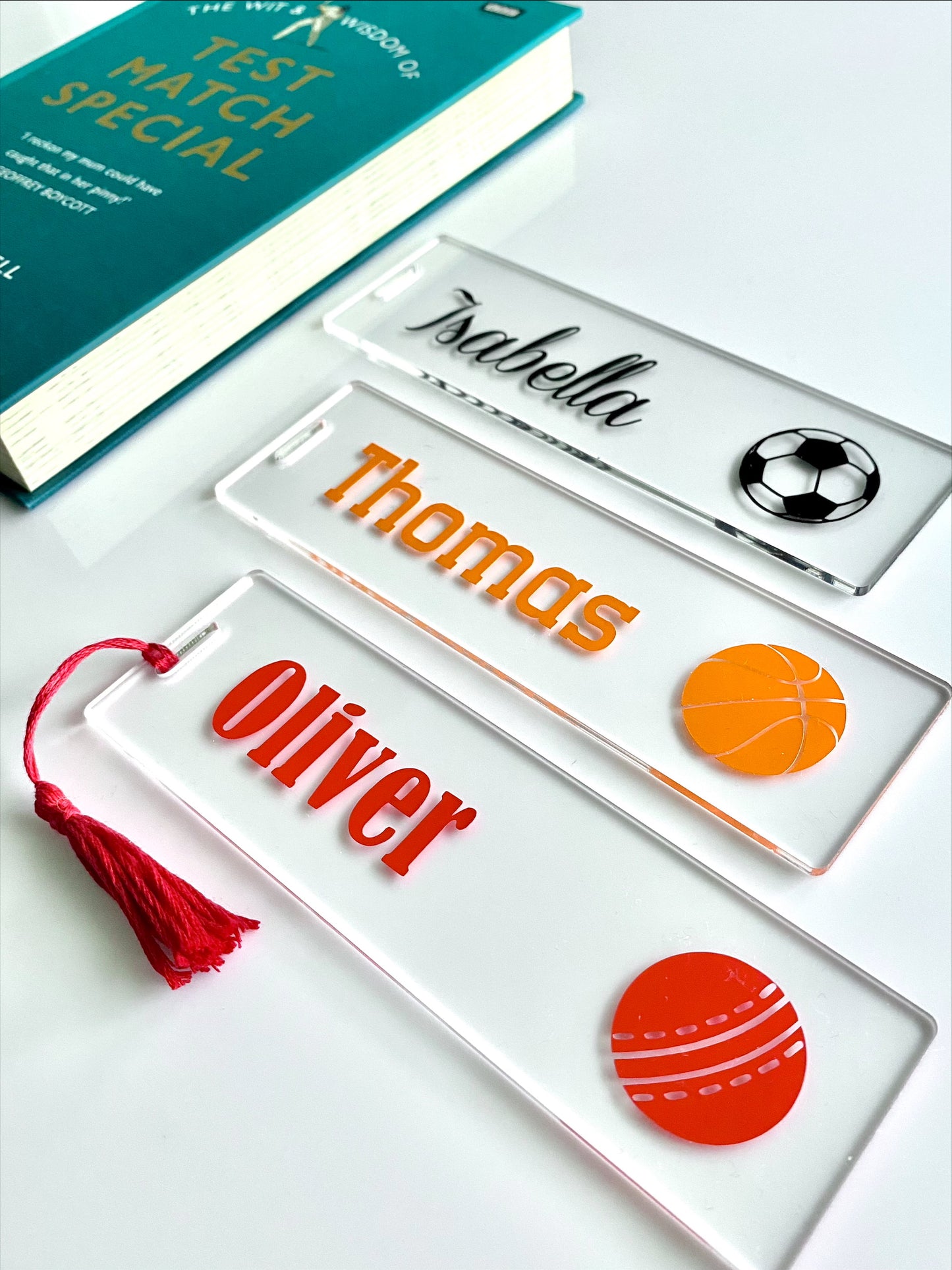 Acrylic bookmark - Sports